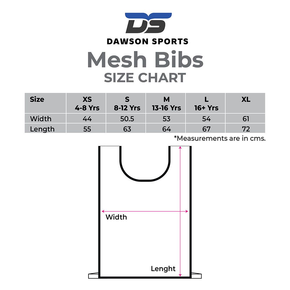 Dawson Sports - 12pc-Set - 1 To 12 Numbered Mesh Sport Bibs - Red