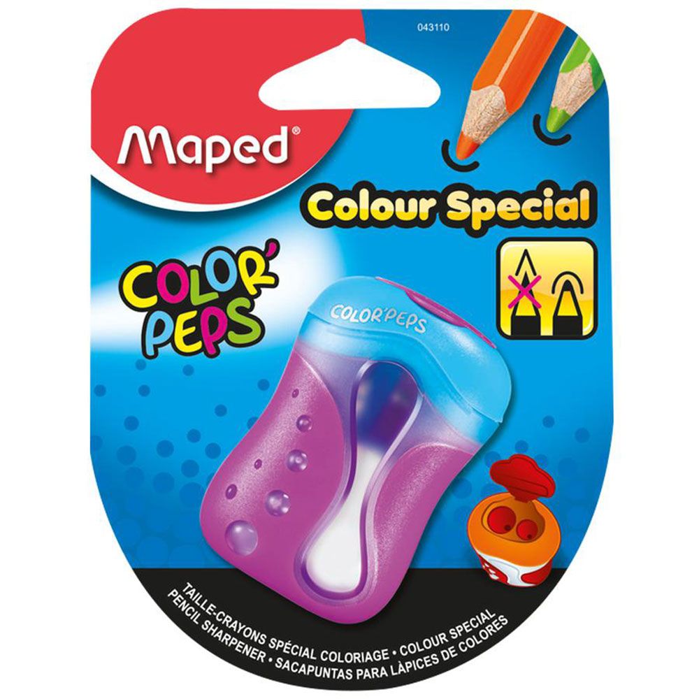 Maped - Sharpener 2 Holes Color Peps - Assorted