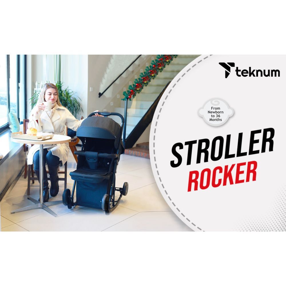 Teknum - 2-in-1 Glide Stroller - Black