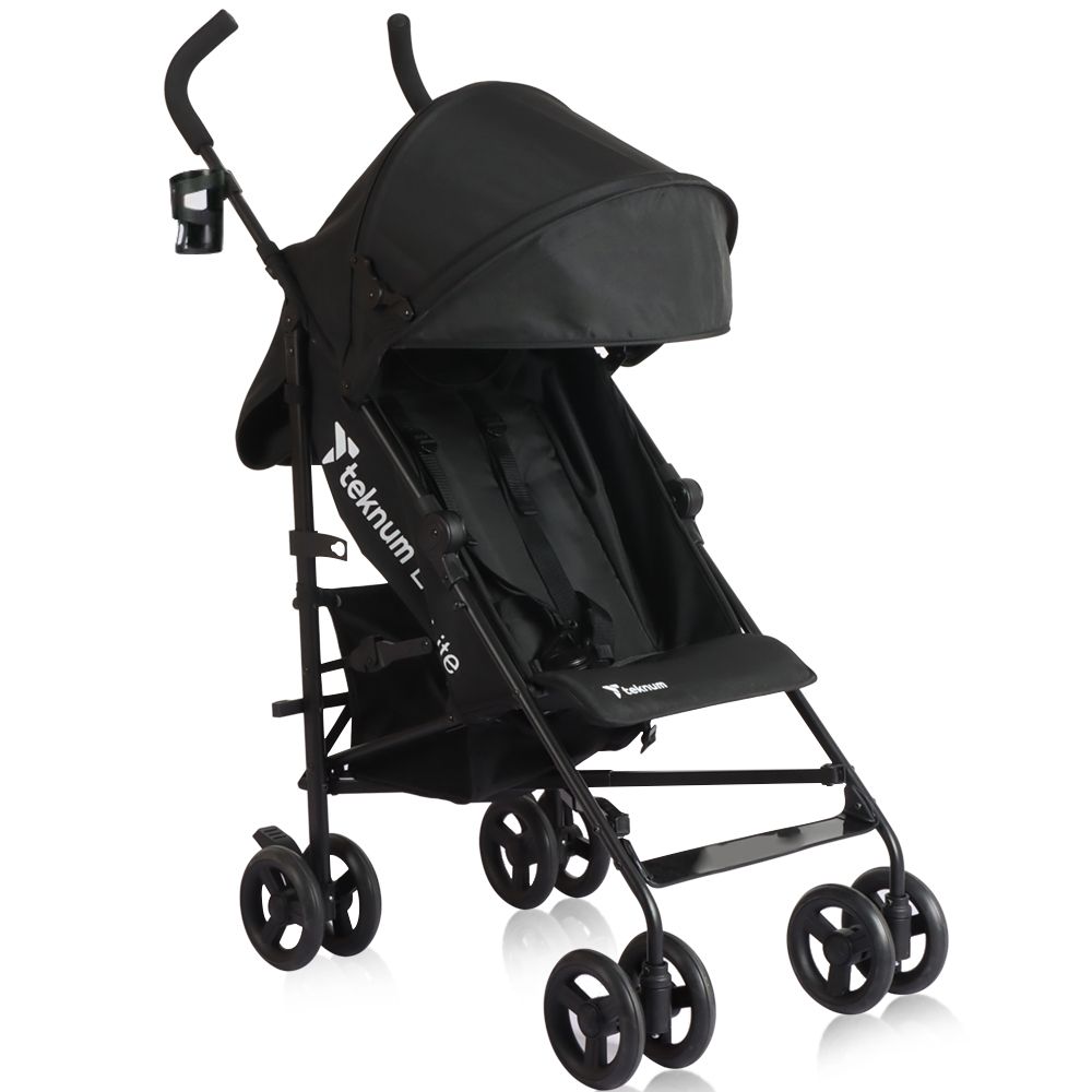 Teknum - Eco Lite 2 Stroller With Cup Holder - Black