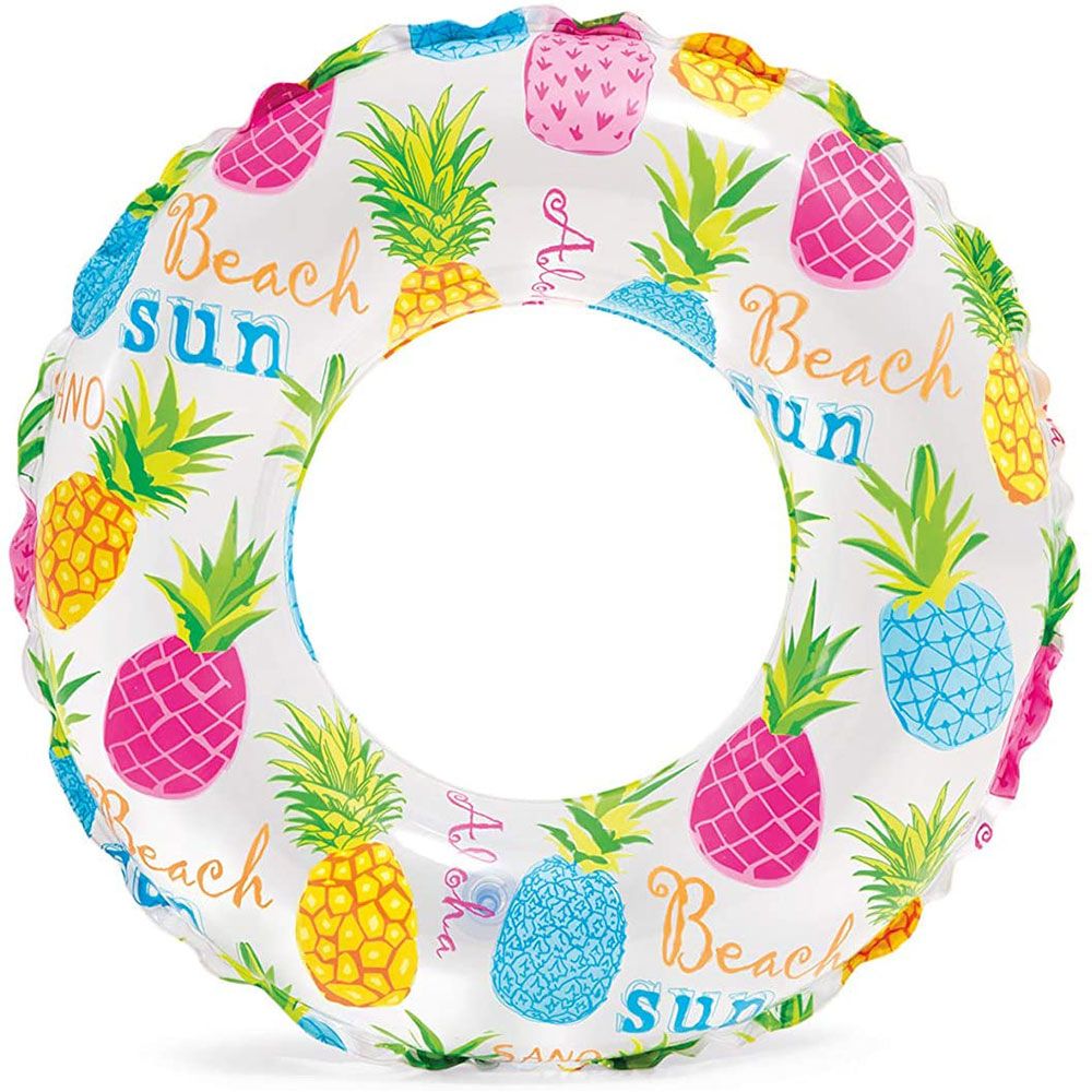 Intex - Lively Print Swim Rings 61cm 1pc - Assorted - Inflatable Pool Ring