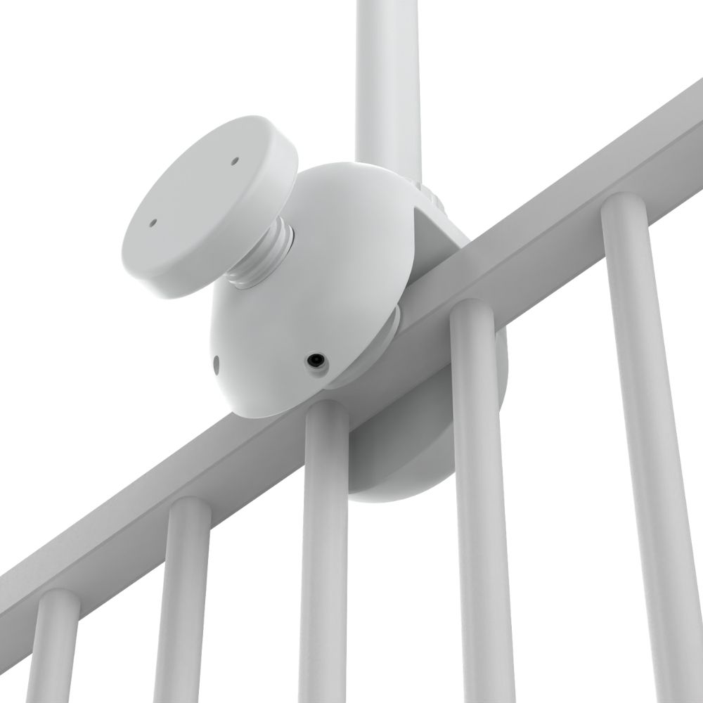 Hubble - Connected SkyVision AI Camera W/ Adjustable Crib Mount - White