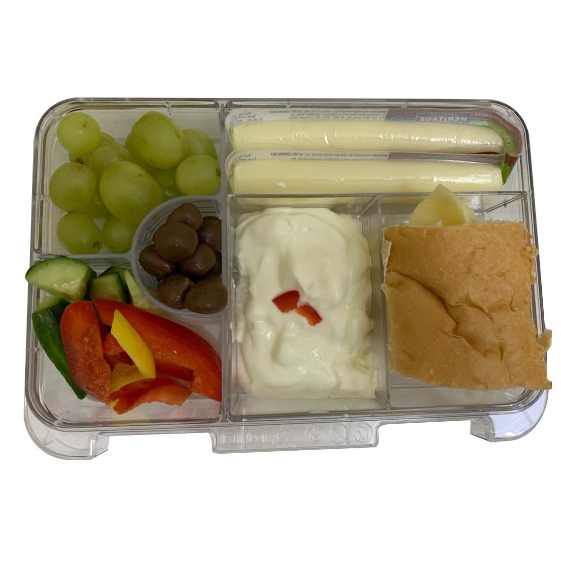 GenioWorld Lunch Box + Ice pack + Elephant Sandwich Cutter