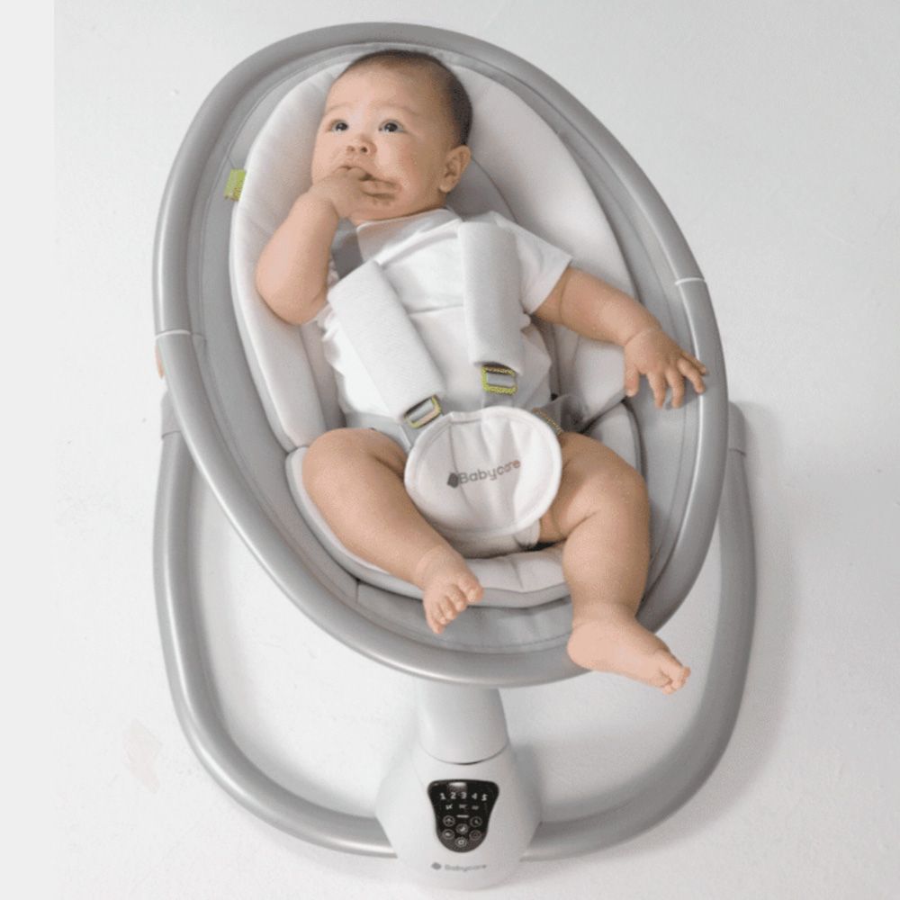 Babycare - Baby Electric Rocker And Bouncer - Frost Silver