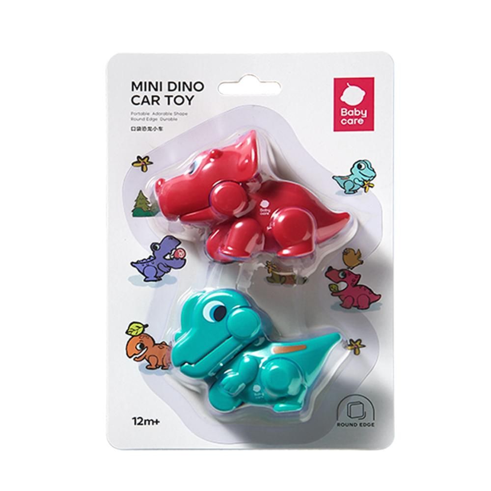 Babycare - Mini Car Toy - Dino - Red/Light Green - Pack of 2