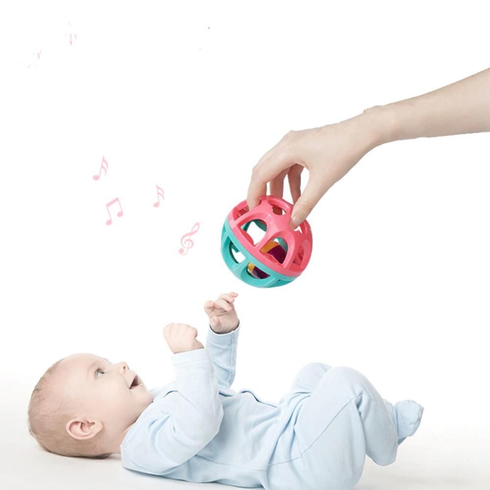 Babycare - Baby Rattle Ball - Red/Sky Blue