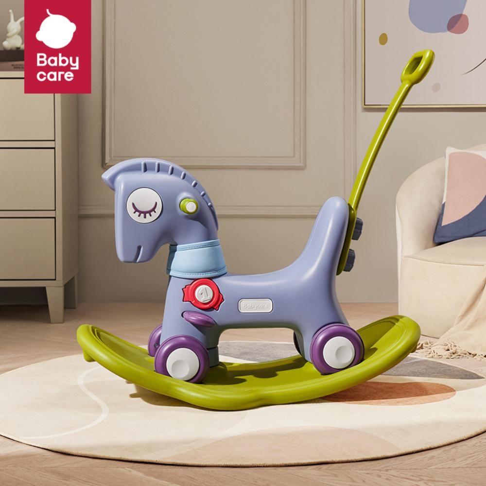 Babycare - 3-In-1 Rocking & Sliding Horse - Blue/Green