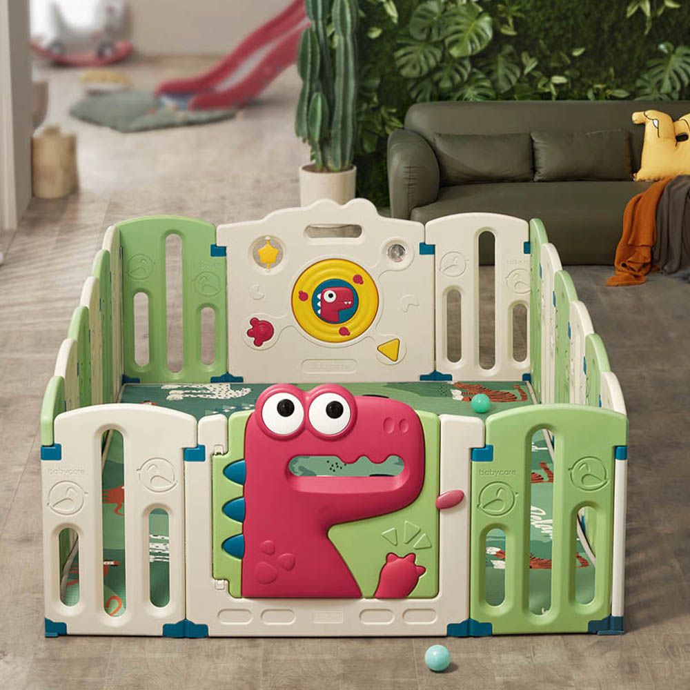 Babycare - Barron Playpen - 16pcs - Dino