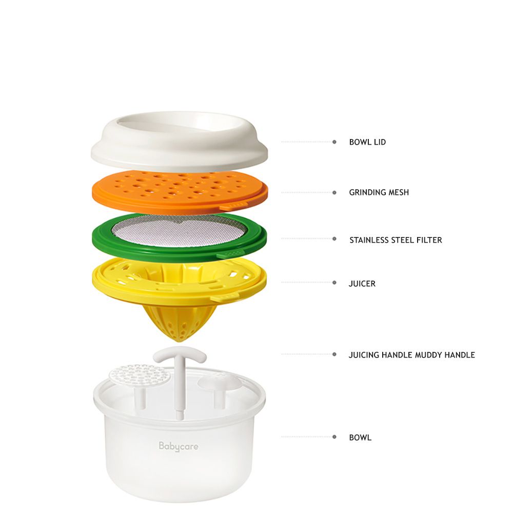 Babycare - Baby Food Masher Set - Amber Powder