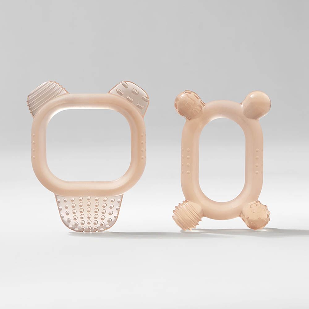 Babycare - Baby Teether 2 Pieces-Set - Pearl Powder