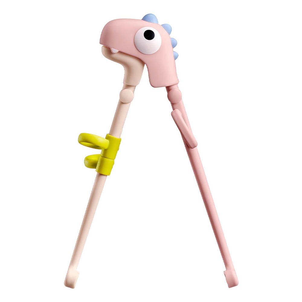 Babycare - Dino Training Chopsticks Weir - Powder Pink