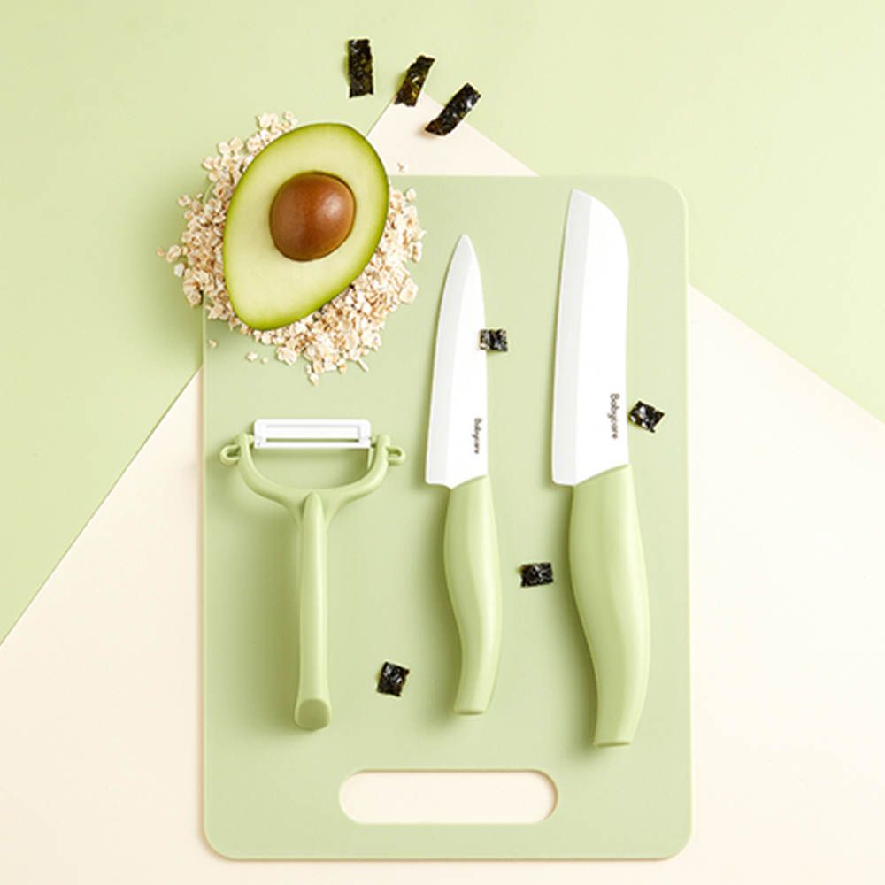 Babycare - Ceramic Knife Set - Charter Green