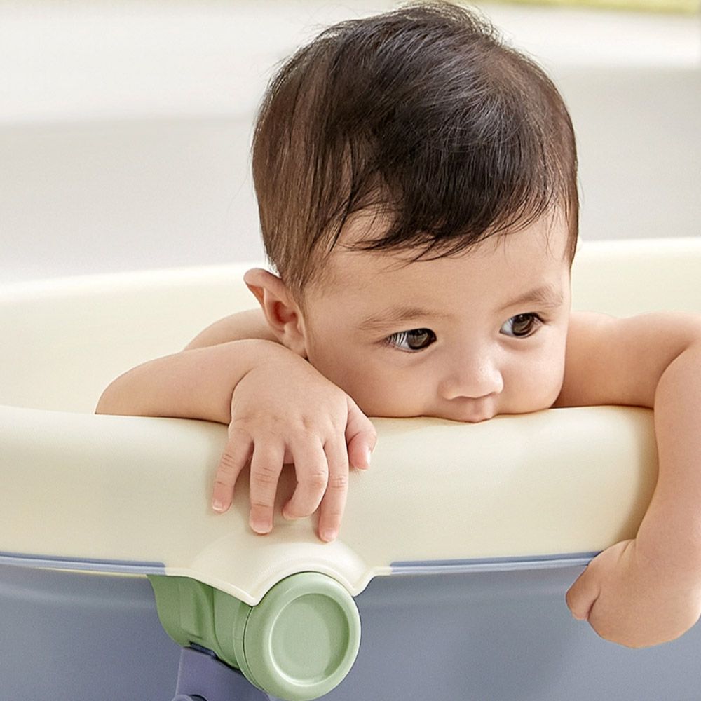 Babycare -  Baby Foldable Bathtub - Mustard Green