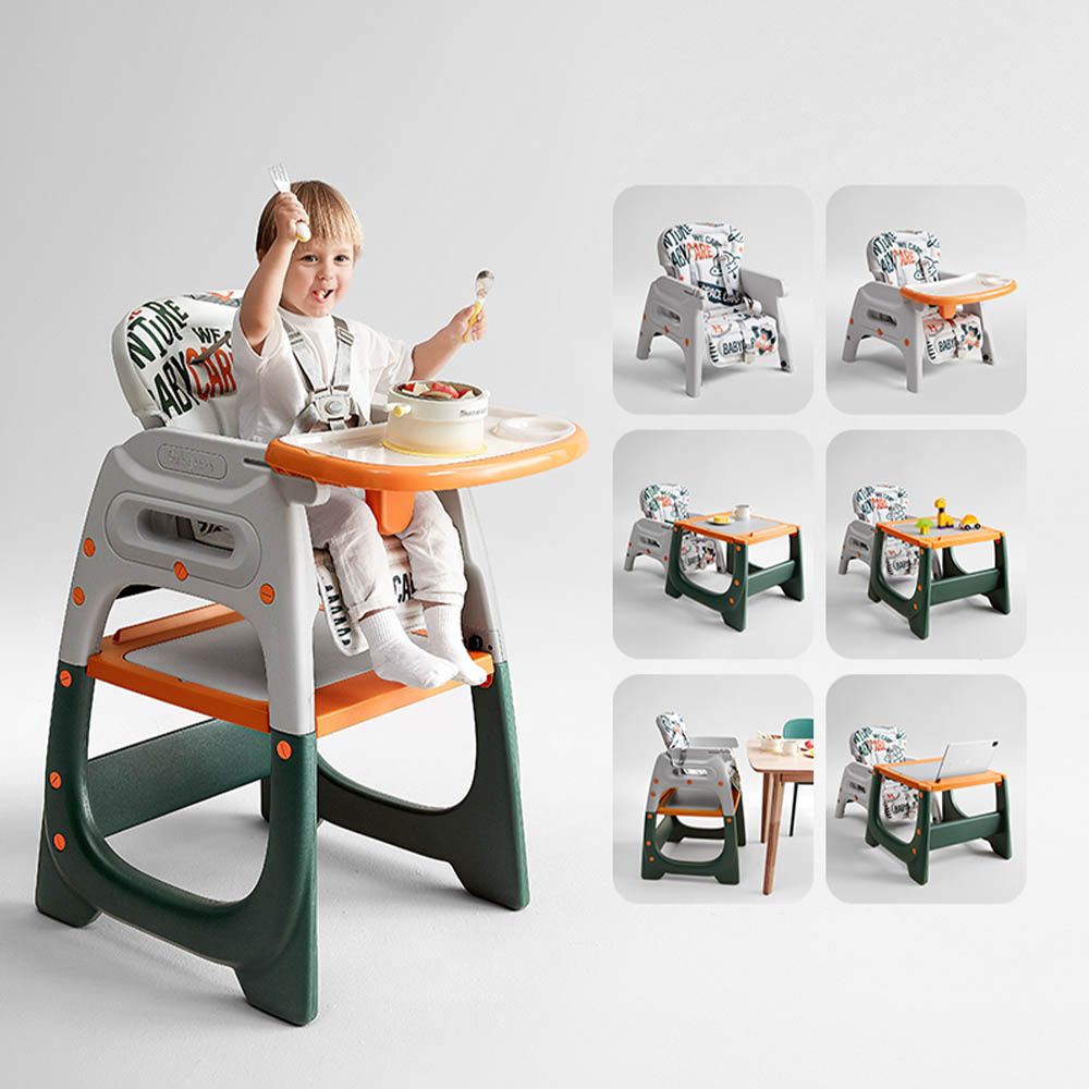 Babycare - 2-In-1 High Chair - Orange