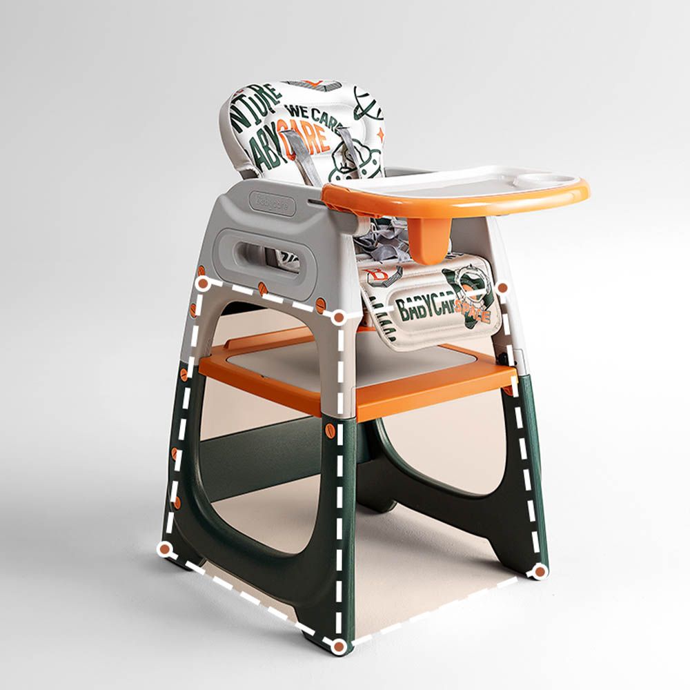 Babycare - 2-In-1 High Chair - Orange