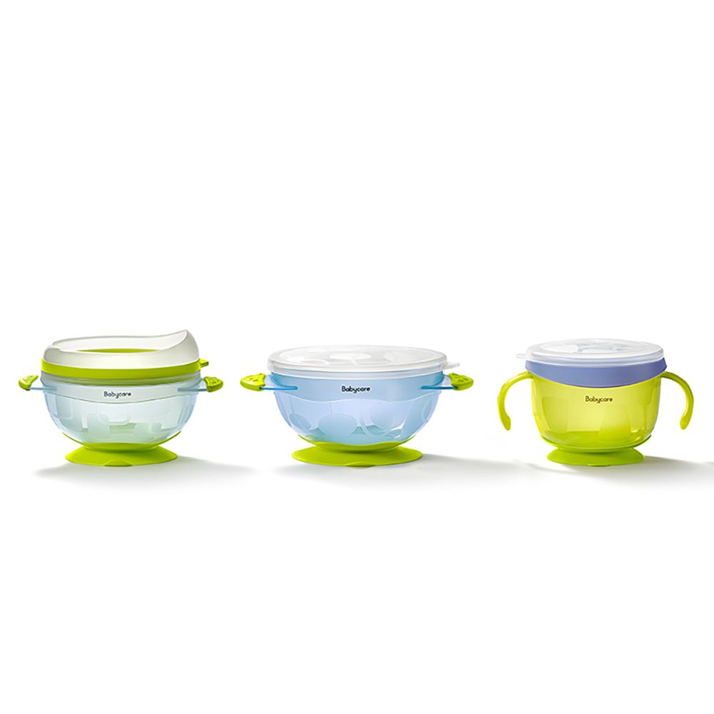 Babycare - Suction Bowls Set - Monin Blue