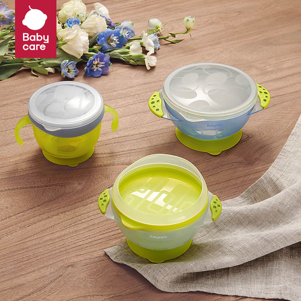 Babycare - Suction Bowls Set - Monin Blue