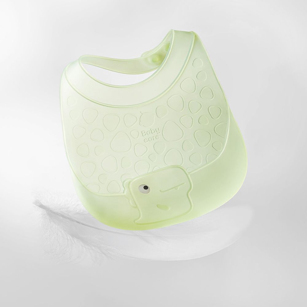 Babycare - Baby Silicone Bib - Sea Mist Blue