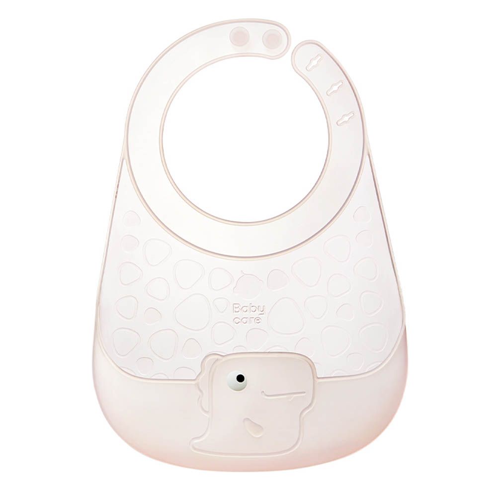 Babycare - Baby Silicone Bib - Roshan Powder Pink