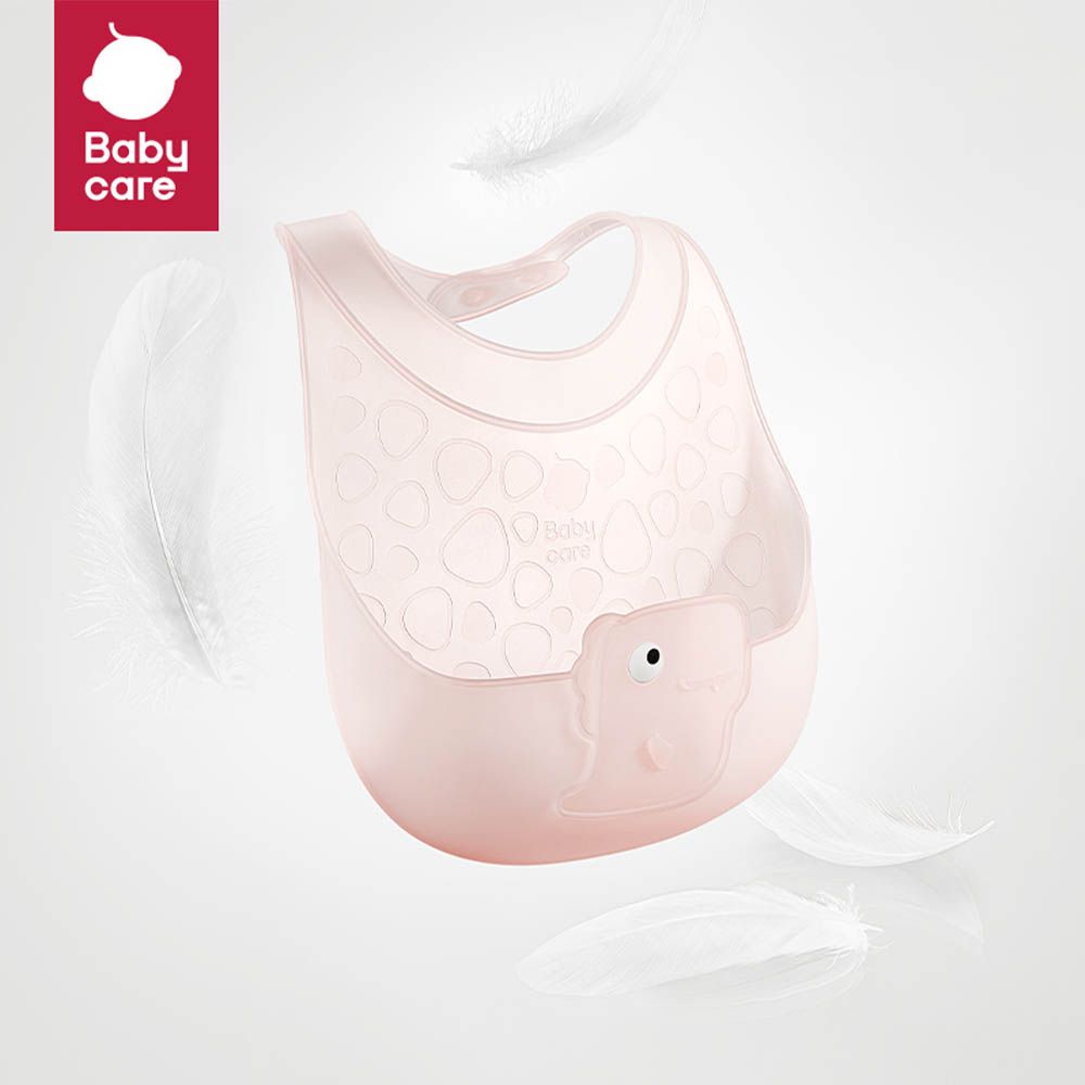 Babycare - Baby Silicone Bib - Roshan Powder Pink