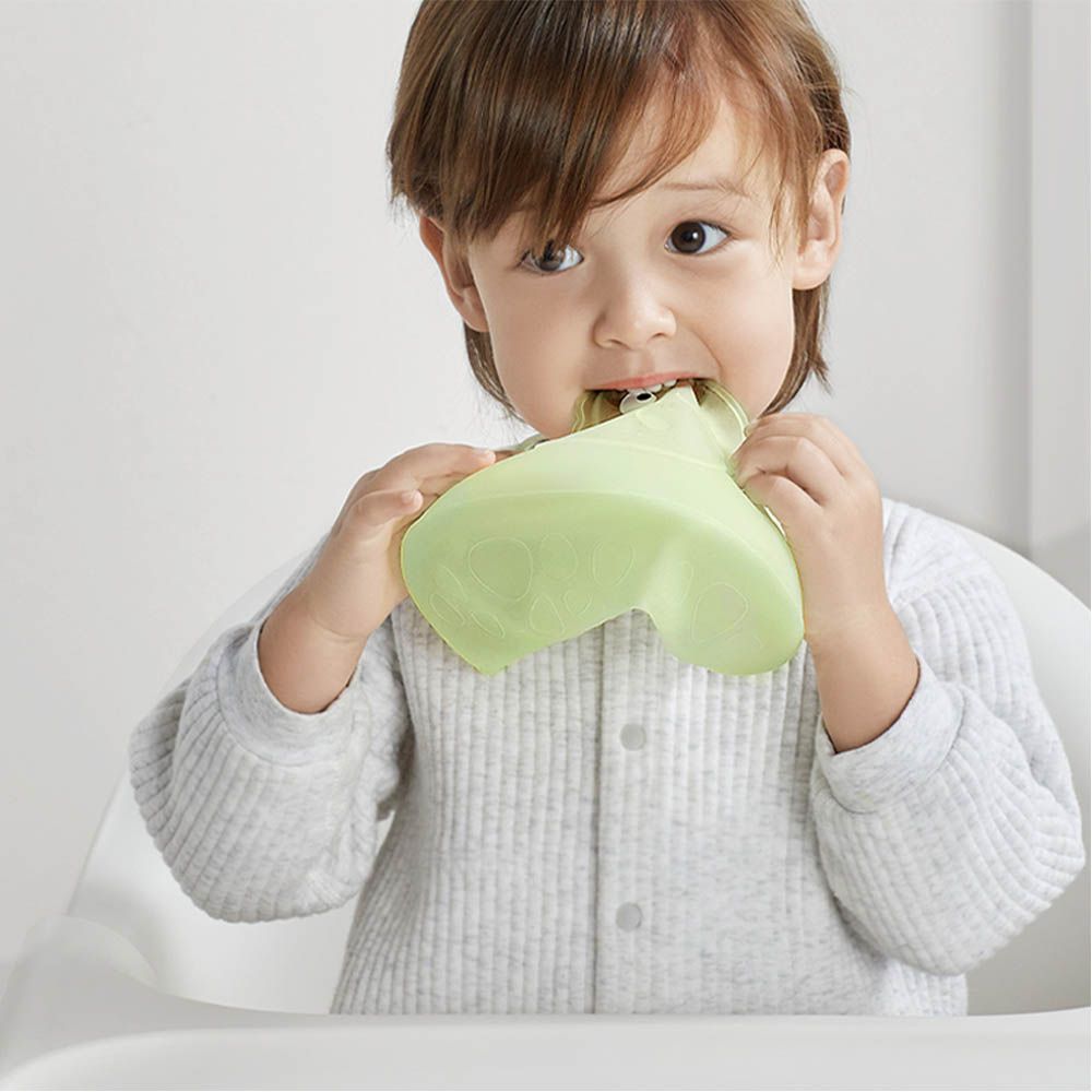 Babycare - Baby Silicone Bib - Jade Green