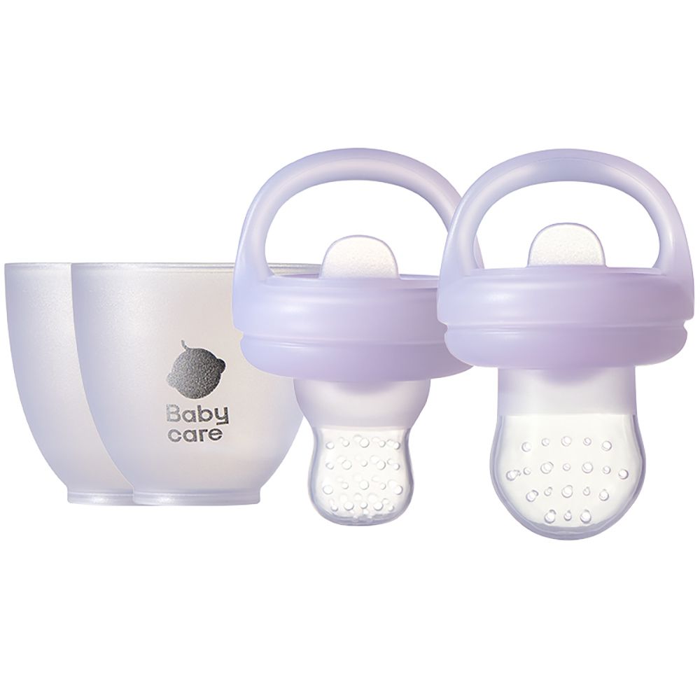 Babycare - Silicone Food Feeder 2pcs - Vika Purple