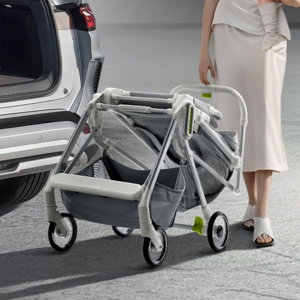 Babycare - Compact Reversible Stroller - Time Silver