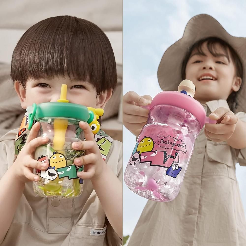 Babycare - Water Bottle T-rex - Pink - 500 ml