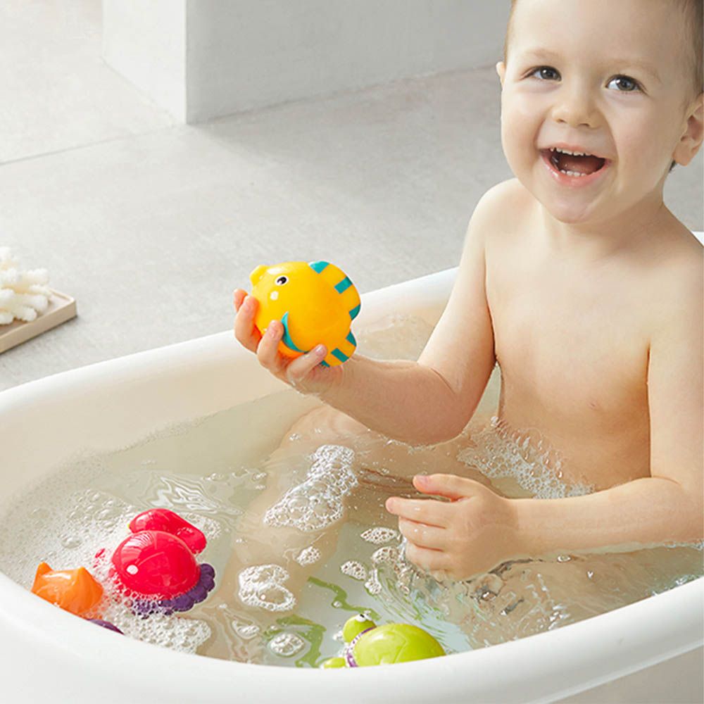 Babycare - Baby Bath Toy Set - 8 Pcs