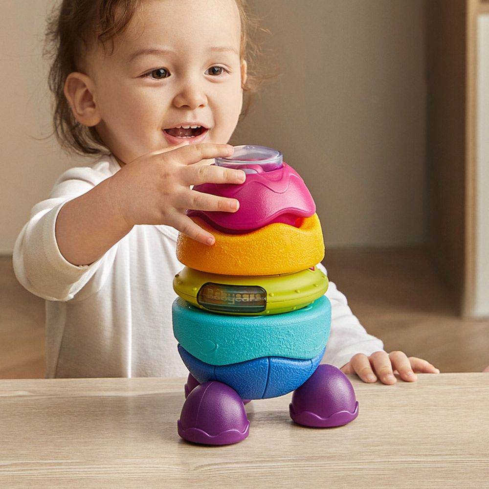 Babycare - Rainbow Rocket Stacking Rings