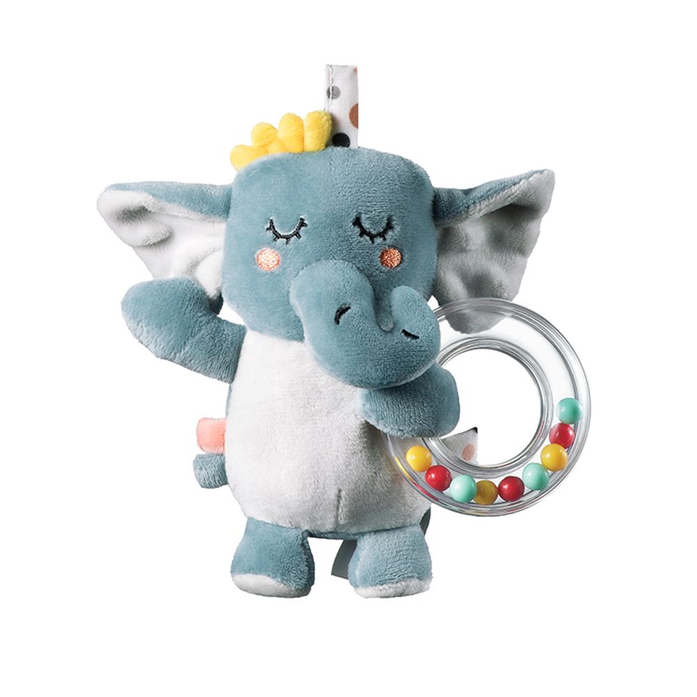 Babycare - Comforter Soft Doll - Elephant - Grey - 24cm