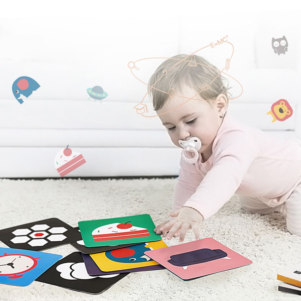 Babycare - Baby Visual Stimulus Cards Multicolor