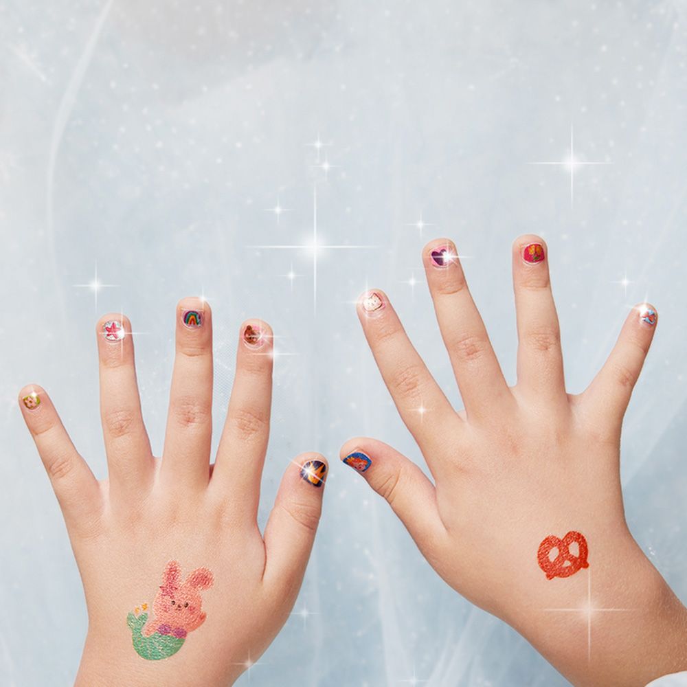 Babycare - Kid Nail Stickers Multicolor