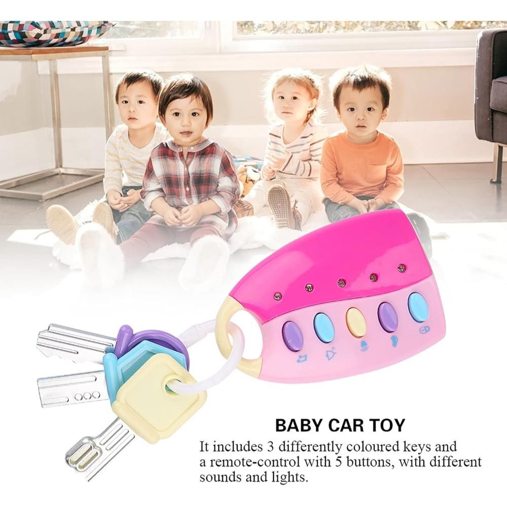 Babycare - Cartoon Music Smart Remote Toy - Pink