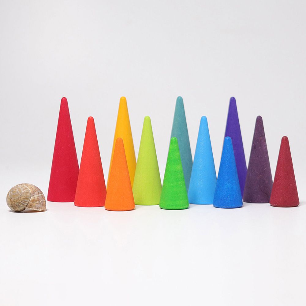 Grimm's - Rainbow Forest Cones - 12pcs