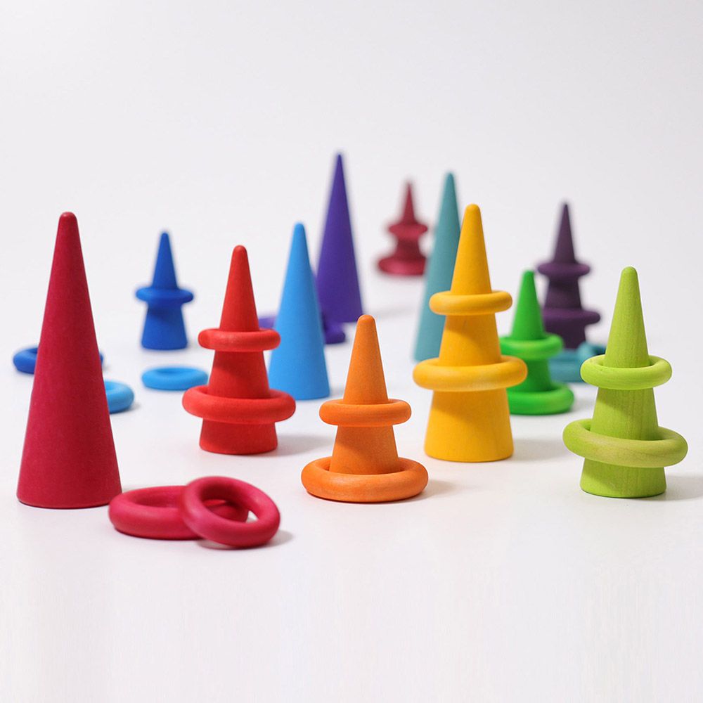 Grimm's - Rainbow Forest Cones - 12pcs