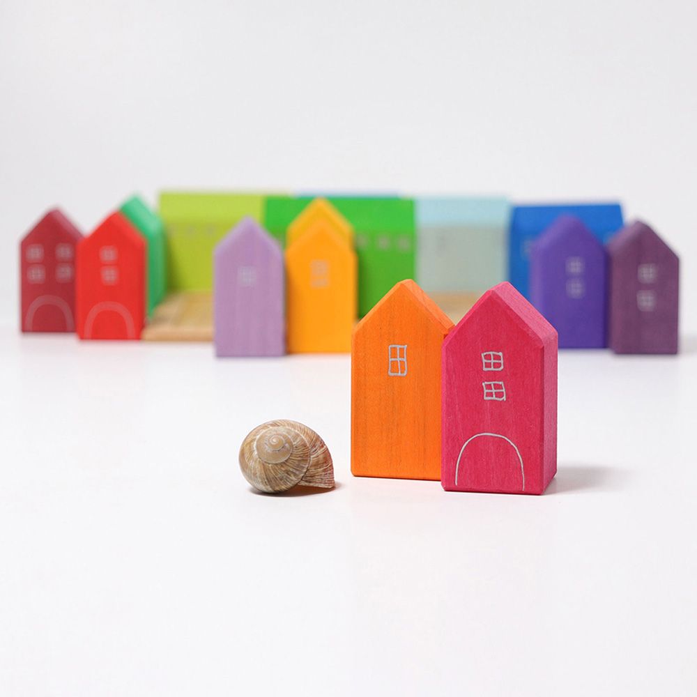 Grimm's - Wooden Houses - 15pcs