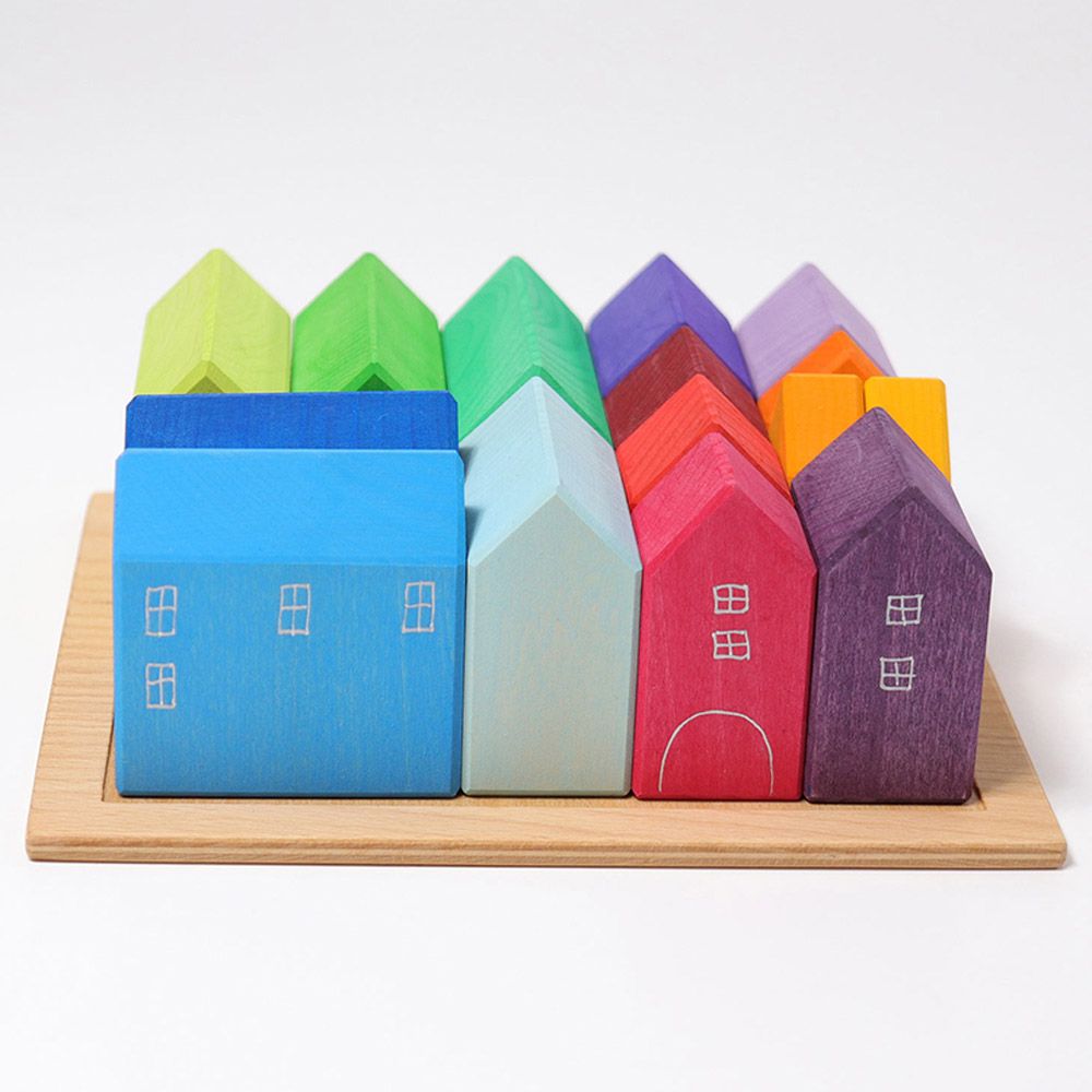 Grimm's - Wooden Houses - 15pcs