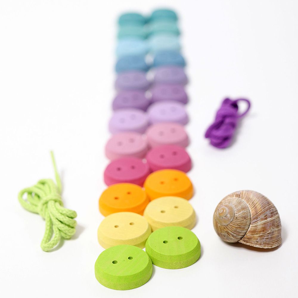 Grimm's - Wooden Buttons - 24pcs