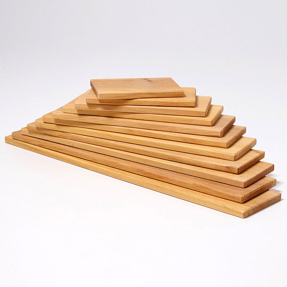 Grimm's - Building Boards - 11pcs - Natural