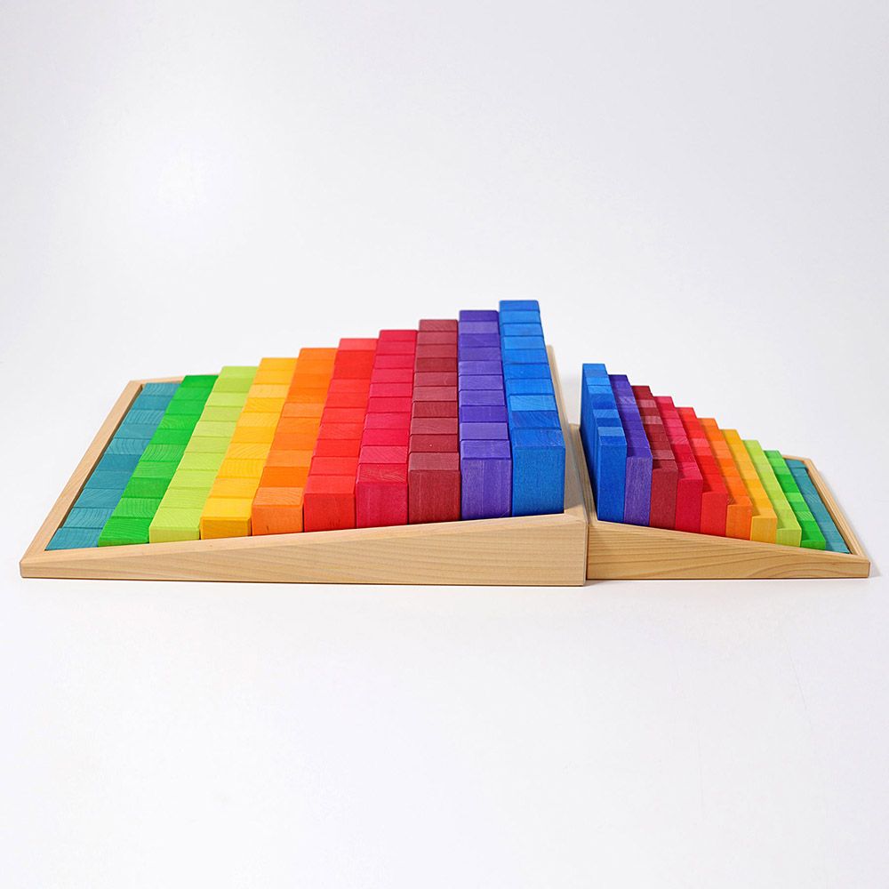 Grimm's - Small Stepped Counting Blocks - 100pcs