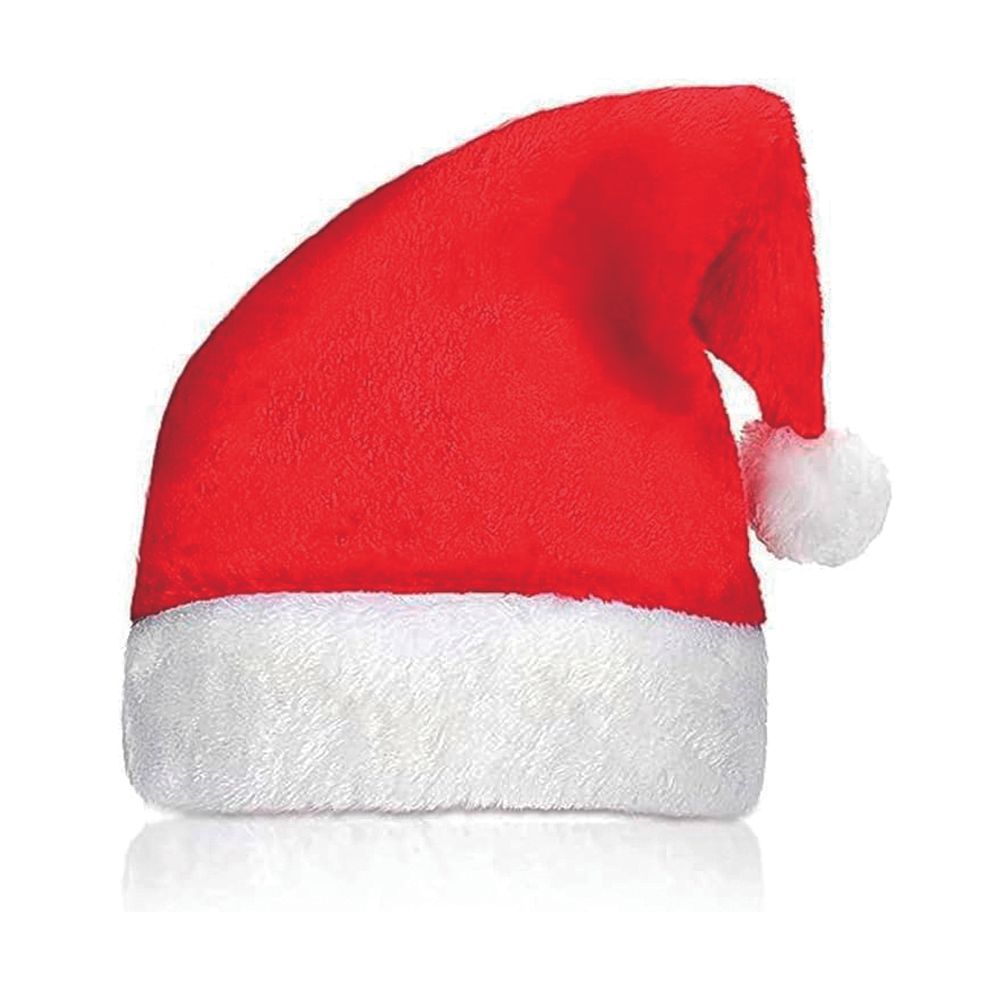 Brain Giggles - Kids' Santa Claus Christmas Hat - Red/White