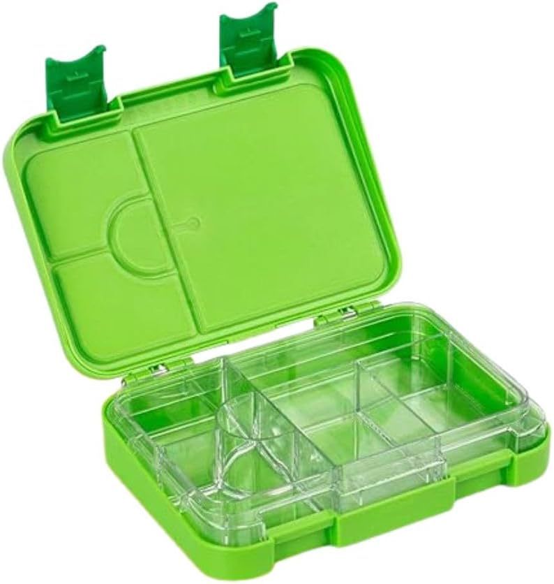 Brain Giggles - Bento Lunchbox With 6 Adjustable Compartments - Light Green