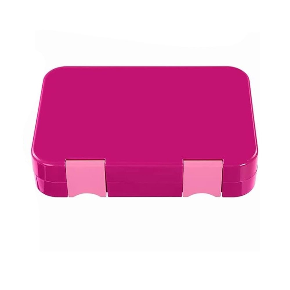 Brain Giggles - 6 Compartments Bento Lunch Box - Dark Pink - 760 ml