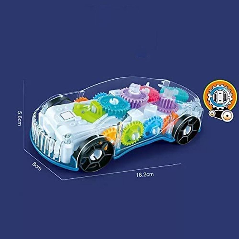 Brain Giggles - Moving Gear Battery Operated Musical Toy Car