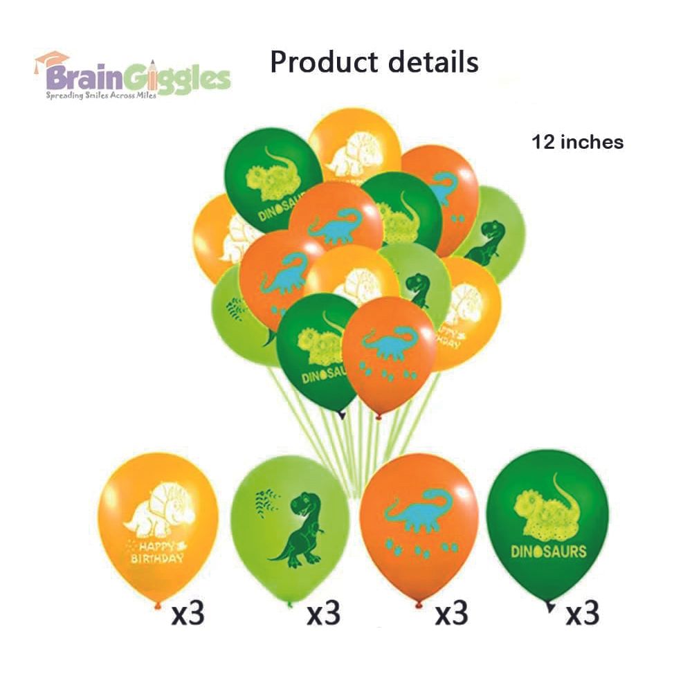 برين جيغلز - مجموعة بالونات الديناصورات - عدد 12