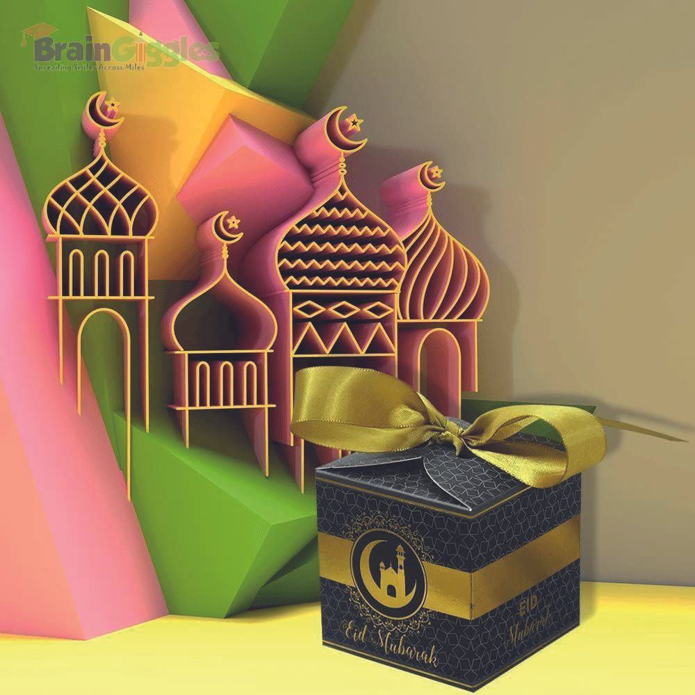 BrainGiggles - Eid Mubarak Gift Boxes - 5 Pcs - Black