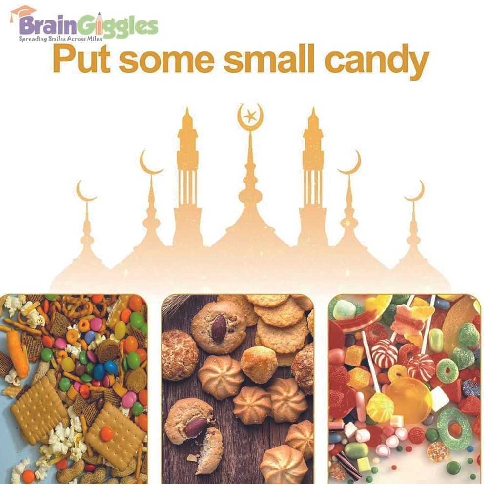 BrainGiggles - Eid Mubarak Gift Boxes - 5 Pcs - Gold