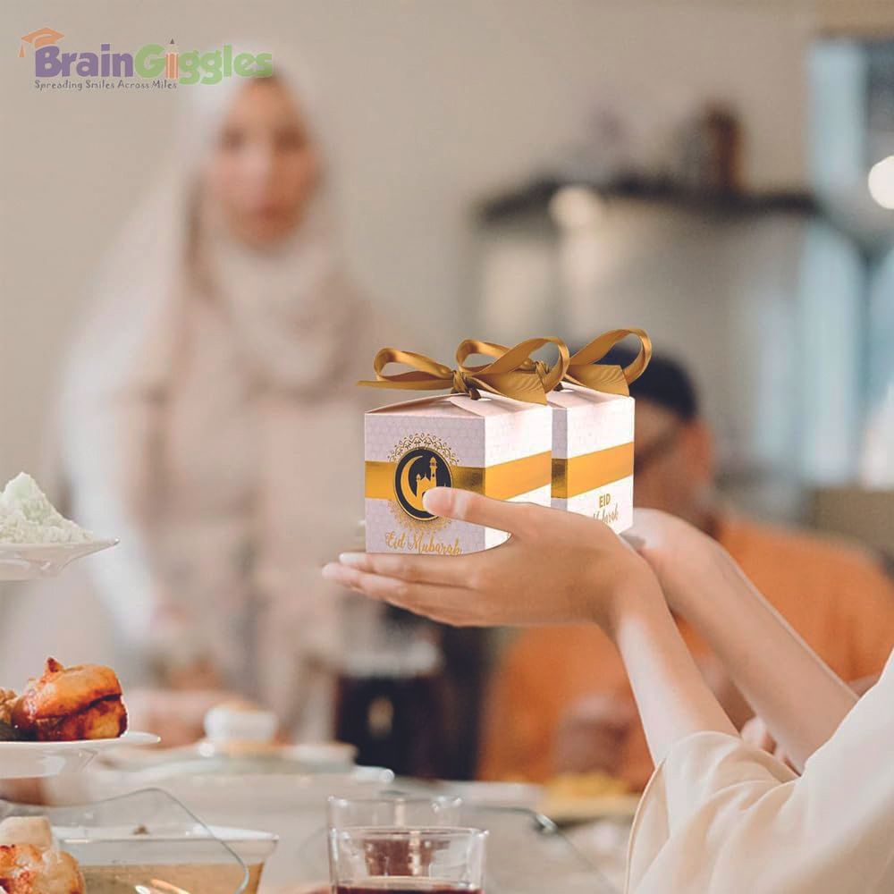 BrainGiggles - Eid Mubarak Gift Boxes - 5 Pcs - White