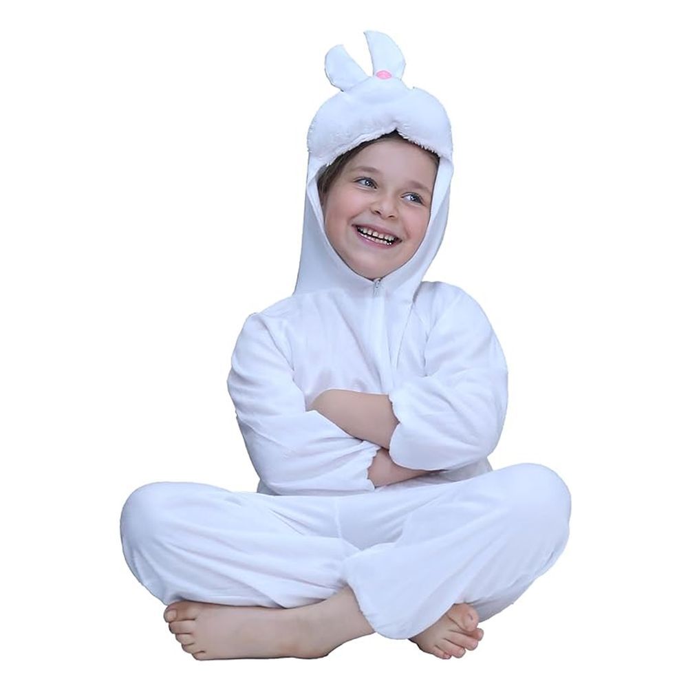 Brain Giggles - White Rabbit Animal Plush Costume -white